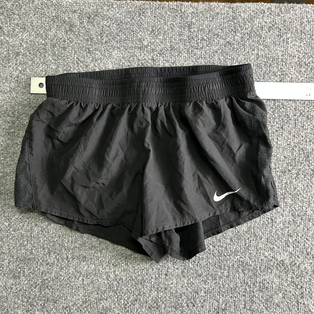 Nike Shorts Womens Size M Black Dri-Fit Running Perforated Breathable Athletic